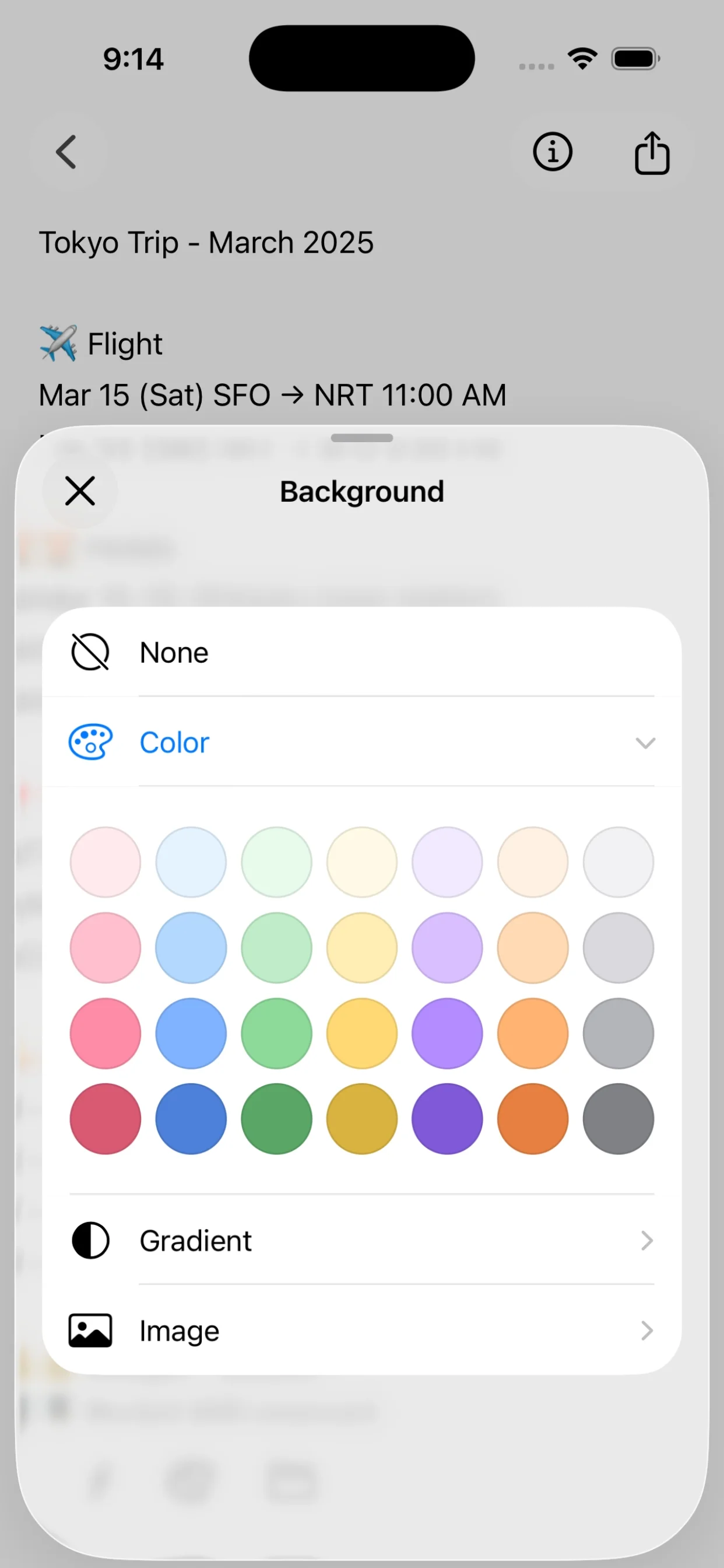 Background customization